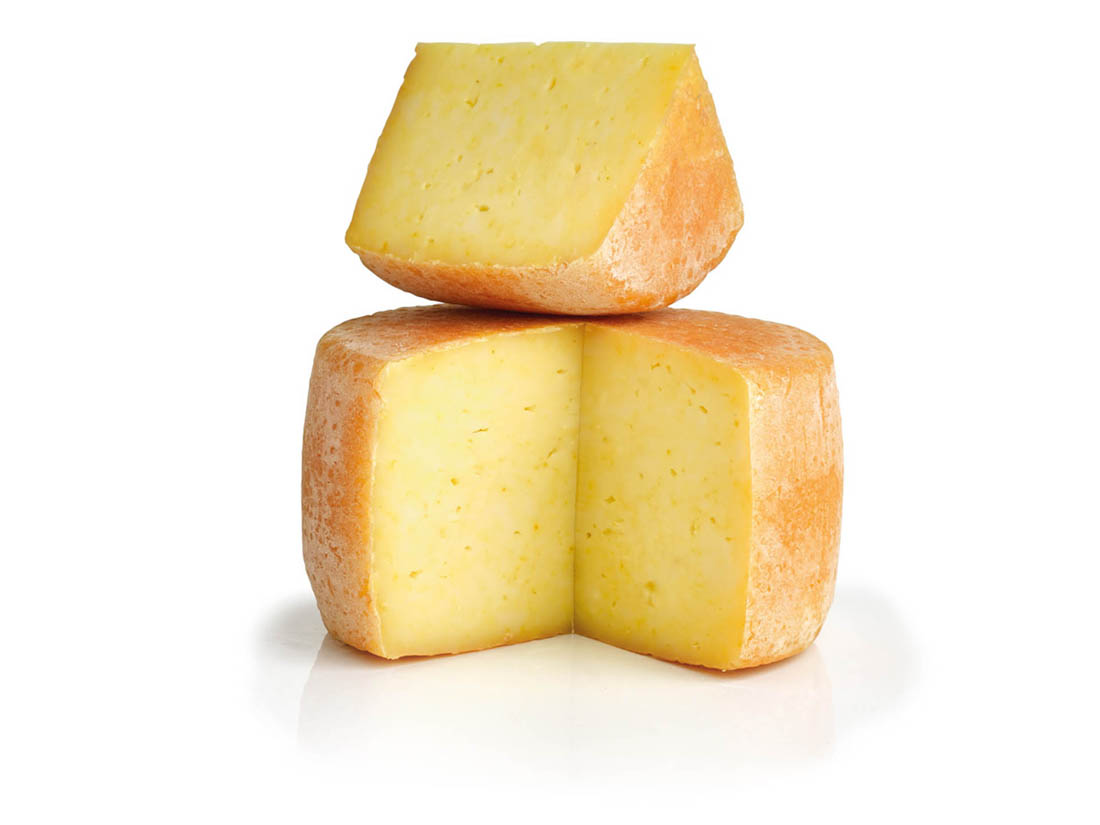 Curcumella, fetta di formaggio alla curcuma