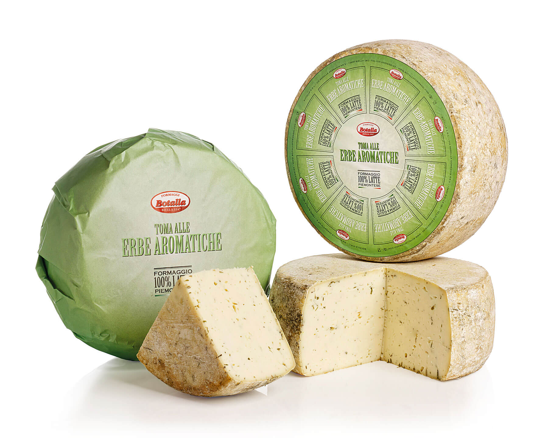 Toma alle Erbe, formaggio con erbe aromatiche