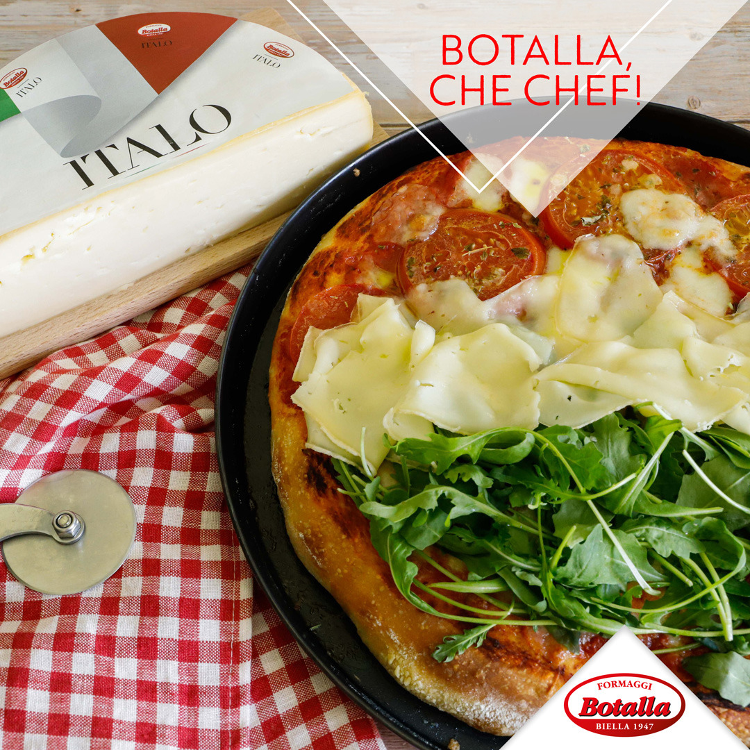 Pizza Italo con rucola e pomodori